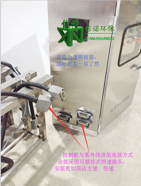 日處理15000噸污水 明渠式 框架式紫外線殺菌設備 一級B標準 現場安裝成功案例